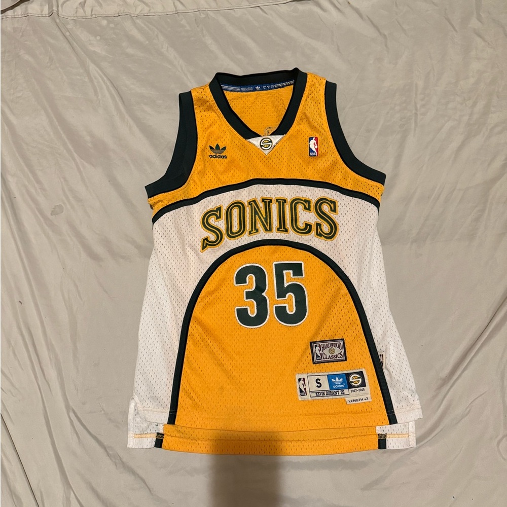 NBA vintage 07–08 hardwood classics Seattle Supersonics Kevin Durant jersey